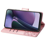 Custodia per telefono in pelle goffrata farfalla amore fiore, For Motorola Moto G Stylus 5G 2023, For Nokia C3, For OnePlus Nord CE 3 Lite