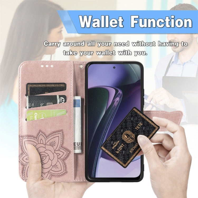 Custodia per telefono in pelle goffrata farfalla amore fiore, For Motorola Moto G Stylus 5G 2023, For Nokia C3, For OnePlus Nord CE 3 Lite