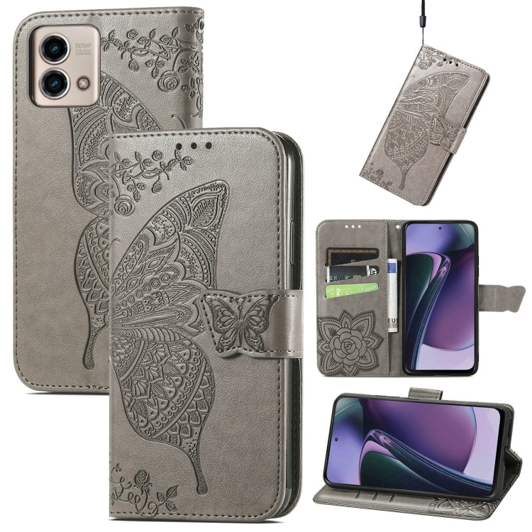 Custodia per telefono in pelle goffrata farfalla amore fiore, For Motorola Moto G Stylus 5G 2023, For Nokia C3, For OnePlus Nord CE 3 Lite