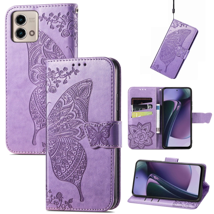 Custodia per telefono in pelle goffrata farfalla amore fiore, For Motorola Moto G Stylus 5G 2023, For Nokia C3, For OnePlus Nord CE 3 Lite