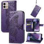 Custodia per telefono in pelle goffrata farfalla amore fiore, For Motorola Moto G Stylus 5G 2023, For Nokia C3, For OnePlus Nord CE 3 Lite