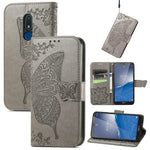 Custodia per telefono in pelle goffrata farfalla amore fiore, For Motorola Moto G Stylus 5G 2023, For Nokia C3, For OnePlus Nord CE 3 Lite