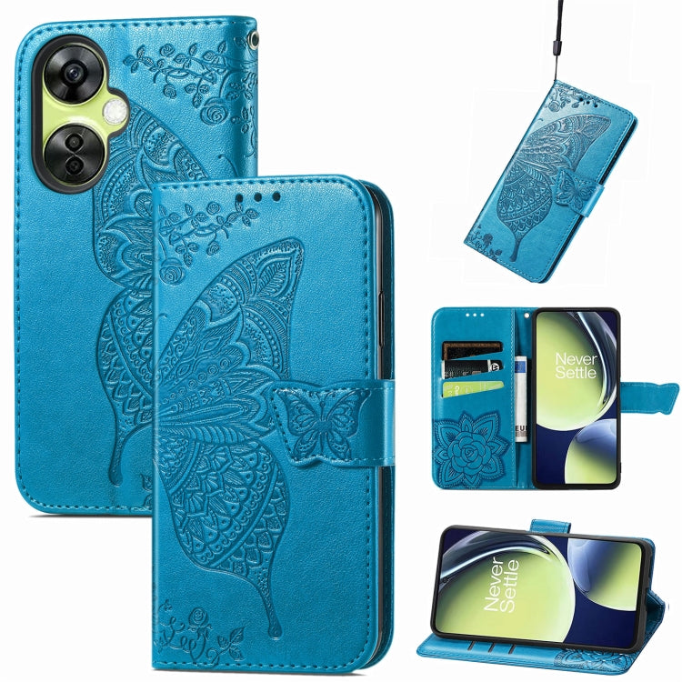 Custodia per telefono in pelle goffrata farfalla amore fiore, For Motorola Moto G Stylus 5G 2023, For Nokia C3, For OnePlus Nord CE 3 Lite