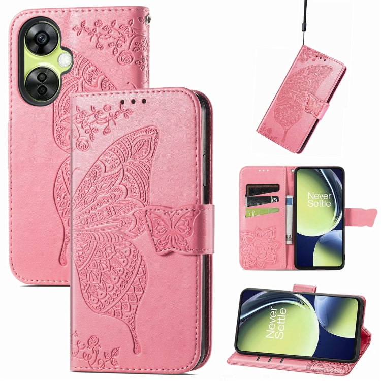 Custodia per telefono in pelle goffrata farfalla amore fiore, For Motorola Moto G Stylus 5G 2023, For Nokia C3, For OnePlus Nord CE 3 Lite