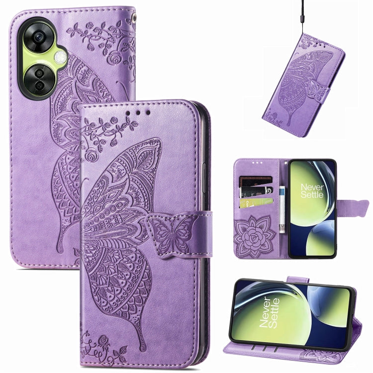 Custodia per telefono in pelle goffrata farfalla amore fiore, For Motorola Moto G Stylus 5G 2023, For Nokia C3, For OnePlus Nord CE 3 Lite