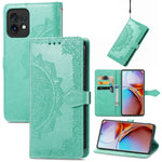 Custodia per telefono in pelle goffrata fiore mandala, For Motorola Moto X40, For OnePlus Nord CE 3 Lite, For OPPO Find X6 Pro, For OPPO Find X6