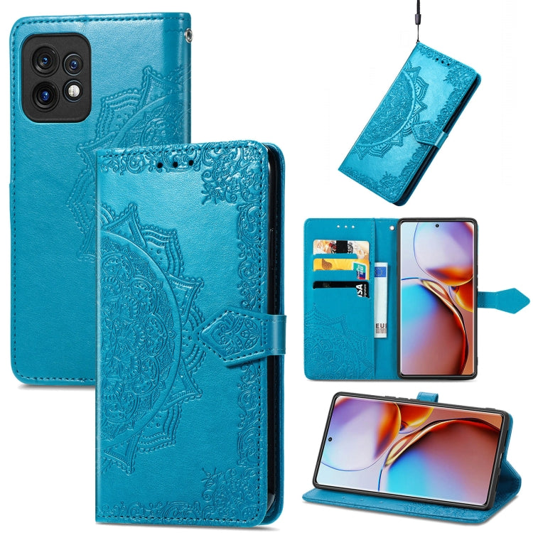 Custodia per telefono in pelle goffrata fiore mandala, For Motorola Moto X40, For OnePlus Nord CE 3 Lite, For OPPO Find X6 Pro, For OPPO Find X6