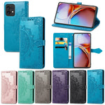 Custodia per telefono in pelle goffrata fiore mandala, For Motorola Moto X40, For OnePlus Nord CE 3 Lite, For OPPO Find X6 Pro, For OPPO Find X6