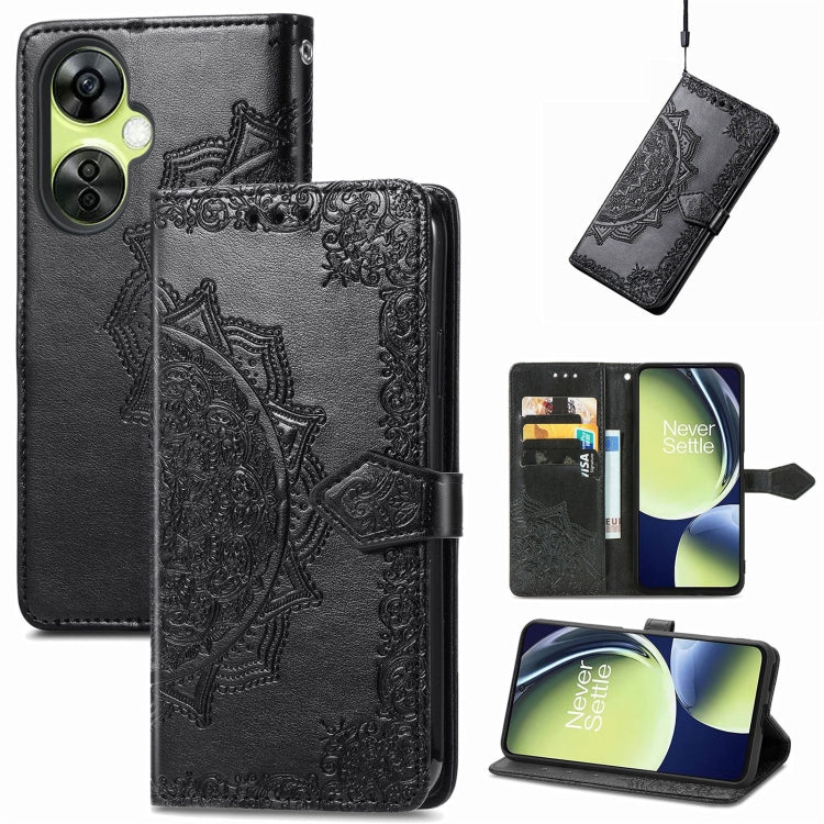 Custodia per telefono in pelle goffrata fiore mandala, For Motorola Moto X40, For OnePlus Nord CE 3 Lite, For OPPO Find X6 Pro, For OPPO Find X6