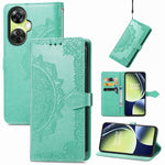 Custodia per telefono in pelle goffrata fiore mandala, For Motorola Moto X40, For OnePlus Nord CE 3 Lite, For OPPO Find X6 Pro, For OPPO Find X6