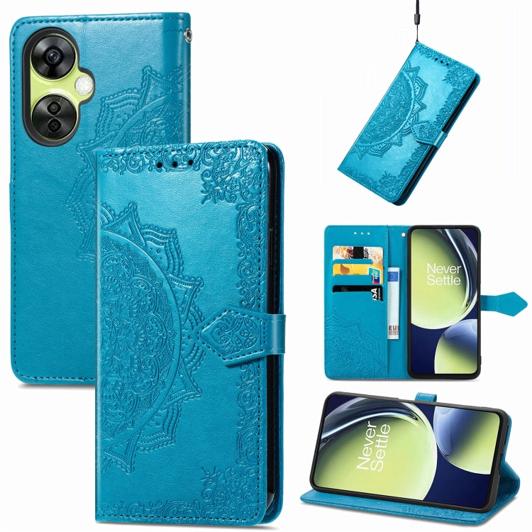 Custodia per telefono in pelle goffrata fiore mandala, For Motorola Moto X40, For OnePlus Nord CE 3 Lite, For OPPO Find X6 Pro, For OPPO Find X6