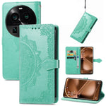 Custodia per telefono in pelle goffrata fiore mandala, For Motorola Moto X40, For OnePlus Nord CE 3 Lite, For OPPO Find X6 Pro, For OPPO Find X6