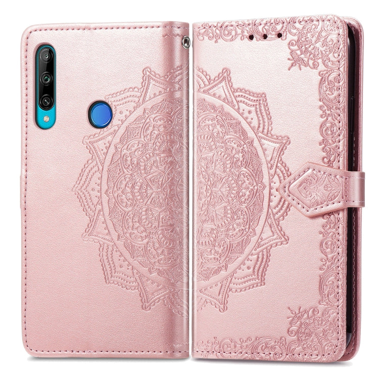 Custodia per telefono in pelle goffrata fiore mandala, For Honor 9C