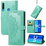 Custodia per telefono in pelle goffrata fiore mandala, For Honor 9C