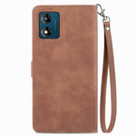 Custodia per telefono in pelle con cerniera fiore in rilievo, For Motorola Moto E13, For Motorola Moto G23, For OnePlus Nord CE 3 Lite, For OPPO Find X6 Pro