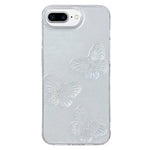 Custodia per cellulare in TPU con farfalle in cristallo trasparente, For iPhone XS Max, For iPhone 7 Plus / 8 Plus