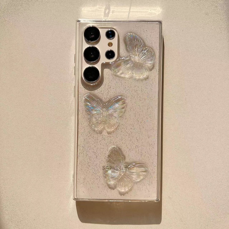 Custodia per cellulare in TPU con farfalle in cristallo trasparente, For Samsung Galaxy S10, For Samsung Galaxy S10+, For Samsung Galaxy S20, For Samsung Galaxy S20+, For Samsung Galaxy S20 Ultra, For Samsung Galaxy Note10, For Samsung Galaxy Note10+  ...