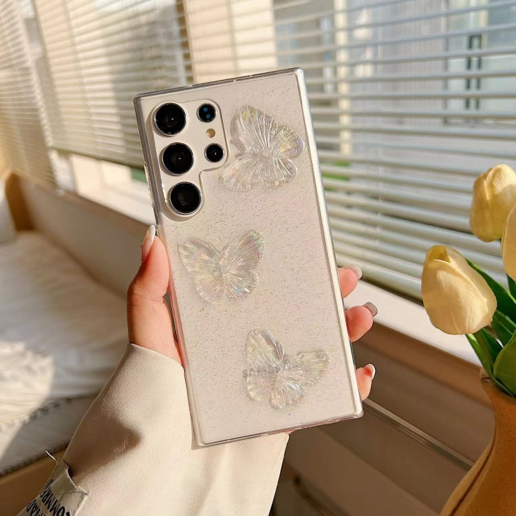 Custodia per cellulare in TPU con farfalle in cristallo trasparente, For Samsung Galaxy S10, For Samsung Galaxy S10+, For Samsung Galaxy S20, For Samsung Galaxy S20+, For Samsung Galaxy S20 Ultra, For Samsung Galaxy Note10, For Samsung Galaxy Note10+  ...