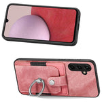 Retro cassa del telefono del raccoglitore della carta dell'anello di pelle-tatto, For Samsung Galaxy A14 5G, For Samsung Galaxy A22 4G, For Samsung Galaxy A22 5G, For Samsung Galaxy A30