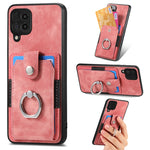Retro cassa del telefono del raccoglitore della carta dell'anello di pelle-tatto, For Samsung Galaxy A14 5G, For Samsung Galaxy A22 4G, For Samsung Galaxy A22 5G, For Samsung Galaxy A30