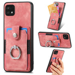 Retro cassa del telefono del raccoglitore della carta dell'anello di pelle-tatto, For Samsung Galaxy A14 5G, For Samsung Galaxy A22 4G, For Samsung Galaxy A22 5G, For Samsung Galaxy A30
