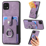 Retro cassa del telefono del raccoglitore della carta dell'anello di pelle-tatto, For Samsung Galaxy A14 5G, For Samsung Galaxy A22 4G, For Samsung Galaxy A22 5G, For Samsung Galaxy A30