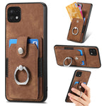 Retro cassa del telefono del raccoglitore della carta dell'anello di pelle-tatto, For Samsung Galaxy A14 5G, For Samsung Galaxy A22 4G, For Samsung Galaxy A22 5G, For Samsung Galaxy A30