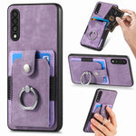 Retro cassa del telefono del raccoglitore della carta dell'anello di pelle-tatto, For Samsung Galaxy A32 4G, For Samsung Galaxy A32 5G, For Samsung Galaxy A33 5G, For Samsung Galaxy A50