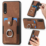 Retro cassa del telefono del raccoglitore della carta dell'anello di pelle-tatto, For Samsung Galaxy A32 4G, For Samsung Galaxy A32 5G, For Samsung Galaxy A33 5G, For Samsung Galaxy A50