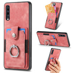 Retro cassa del telefono del raccoglitore della carta dell'anello di pelle-tatto, For Samsung Galaxy A53 5G, For Samsung Galaxy A70 / A70s, For Samsung Galaxy A71, For Samsung Galaxy Note20