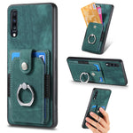 Retro cassa del telefono del raccoglitore della carta dell'anello di pelle-tatto, For Samsung Galaxy A53 5G, For Samsung Galaxy A70 / A70s, For Samsung Galaxy A71, For Samsung Galaxy Note20