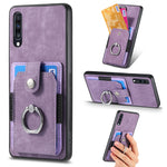 Retro cassa del telefono del raccoglitore della carta dell'anello di pelle-tatto, For Samsung Galaxy A53 5G, For Samsung Galaxy A70 / A70s, For Samsung Galaxy A71, For Samsung Galaxy Note20