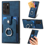 Retro cassa del telefono del raccoglitore della carta dell'anello di pelle-tatto, For Samsung Galaxy A53 5G, For Samsung Galaxy A70 / A70s, For Samsung Galaxy A71, For Samsung Galaxy Note20