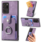 Retro cassa del telefono del raccoglitore della carta dell'anello di pelle-tatto, For Samsung Galaxy A53 5G, For Samsung Galaxy A70 / A70s, For Samsung Galaxy A71, For Samsung Galaxy Note20