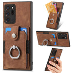 Retro cassa del telefono del raccoglitore della carta dell'anello di pelle-tatto, For Samsung Galaxy A53 5G, For Samsung Galaxy A70 / A70s, For Samsung Galaxy A71, For Samsung Galaxy Note20