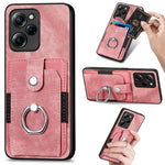 Retro cassa del telefono del raccoglitore della carta dell'anello di pelle-tatto, For Xiaomi Poco X5 Pro, For Xiaomi Redmi 9A
