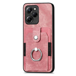Retro cassa del telefono del raccoglitore della carta dell'anello di pelle-tatto, For Xiaomi Poco X5 Pro, For Xiaomi Redmi 9A