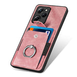 Retro cassa del telefono del raccoglitore della carta dell'anello di pelle-tatto, For Xiaomi Poco X5 Pro, For Xiaomi Redmi 9A