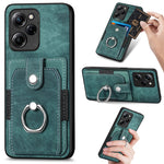 Retro cassa del telefono del raccoglitore della carta dell'anello di pelle-tatto, For Xiaomi Poco X5 Pro, For Xiaomi Redmi 9A