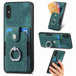 Retro cassa del telefono del raccoglitore della carta dell'anello di pelle-tatto, For Xiaomi Poco X5 Pro, For Xiaomi Redmi 9A