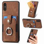 Retro cassa del telefono del raccoglitore della carta dell'anello di pelle-tatto, For Xiaomi Poco X5 Pro, For Xiaomi Redmi 9A