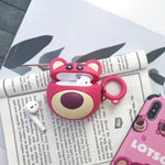Custodia protettiva in silicone per AirPods Red Bear