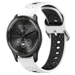Cinturino in silicone bicolore traspirante da 20 mm, For GarminMove Trend