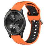 Cinturino in silicone bicolore traspirante da 20 mm, For GarminMove Trend