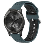 Cinturino in silicone bicolore traspirante da 20 mm, For GarminMove Trend