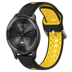 Cinturino in silicone bicolore traspirante da 20 mm, For GarminMove Trend