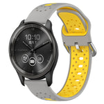 Cinturino in silicone bicolore traspirante da 20 mm, For GarminMove Trend