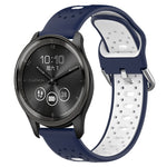 Cinturino in silicone bicolore traspirante da 20 mm, For GarminMove Trend