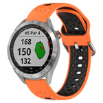 Cinturino in silicone bicolore traspirante da 20 mm, For Garmin Approach S40