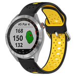 Cinturino in silicone bicolore traspirante da 20 mm, For Garmin Approach S40